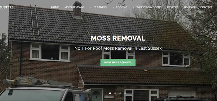 web design for roof cleaning east sussex