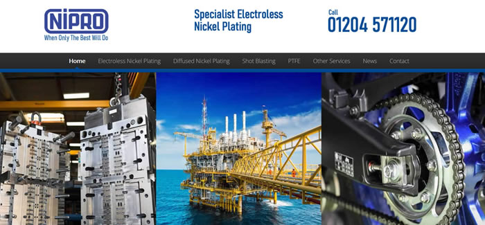 web design for electroless nickel plating manchester