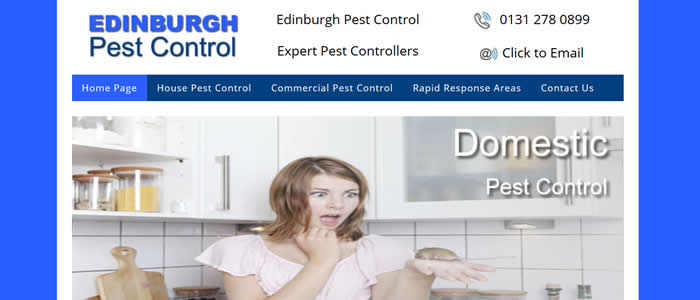 new website for pest control edinburgh