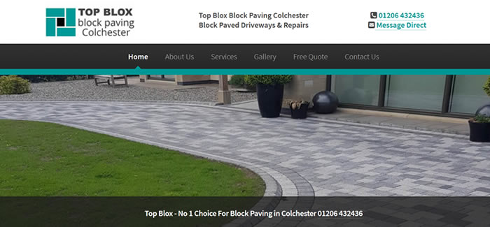 web design for Block Paving Colchester